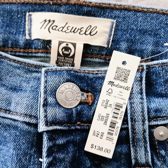 NWT Madewell Mid-Rise Perfect Vintage Jeans - Picture 6 of 6